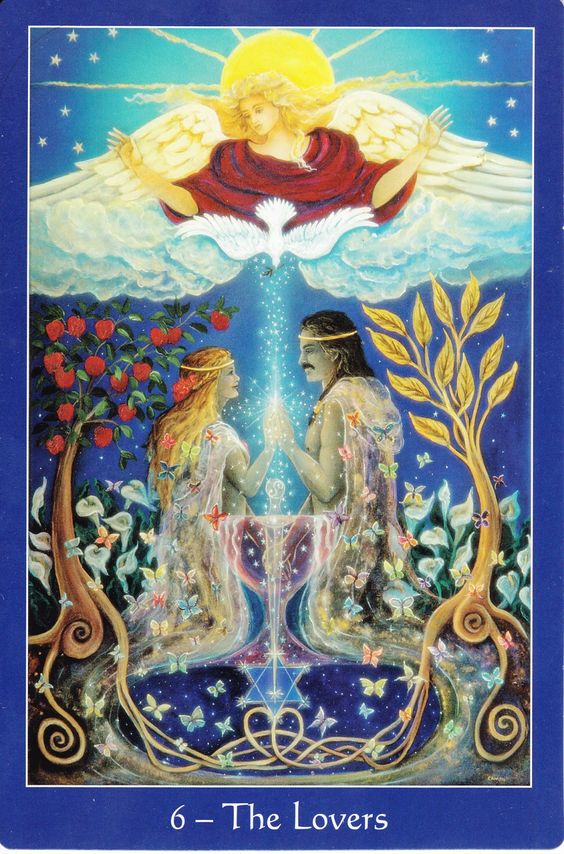 Image showing The Lovers Tarot Card